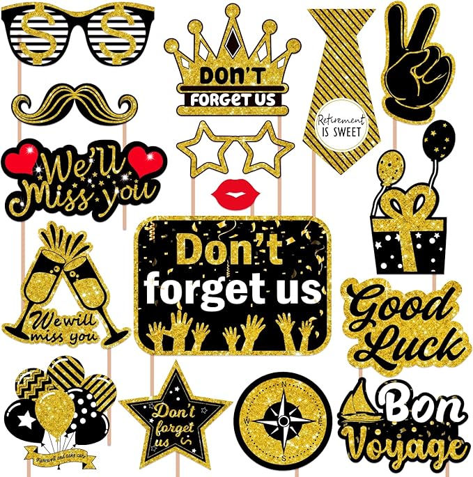 We Will Miss You Decorations Photo Booth Props, Going Away Party Decorations, Farewell Decorations Party Photo Booth Prop...