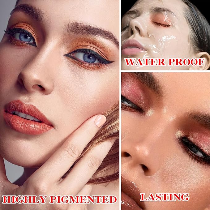 10 Shades Nude Matte Eyeshadow Palette,Shimmer Naked Eyeshadow Palette,Eye Shadow Palette Natural Flash Waterproof Durable Smoked Professional Makeup Palette With Brush 01