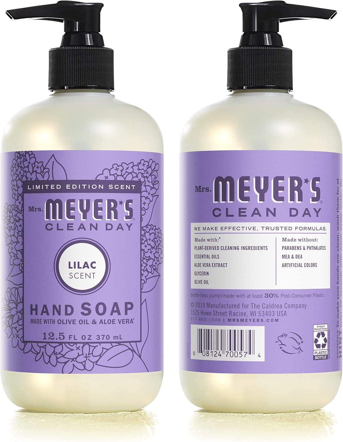 Mrs. MEYER'S Kitchen Set, Dish Soap, Hand Soap, and Multi-Surface Cleaner, 3 CT (Lilac)