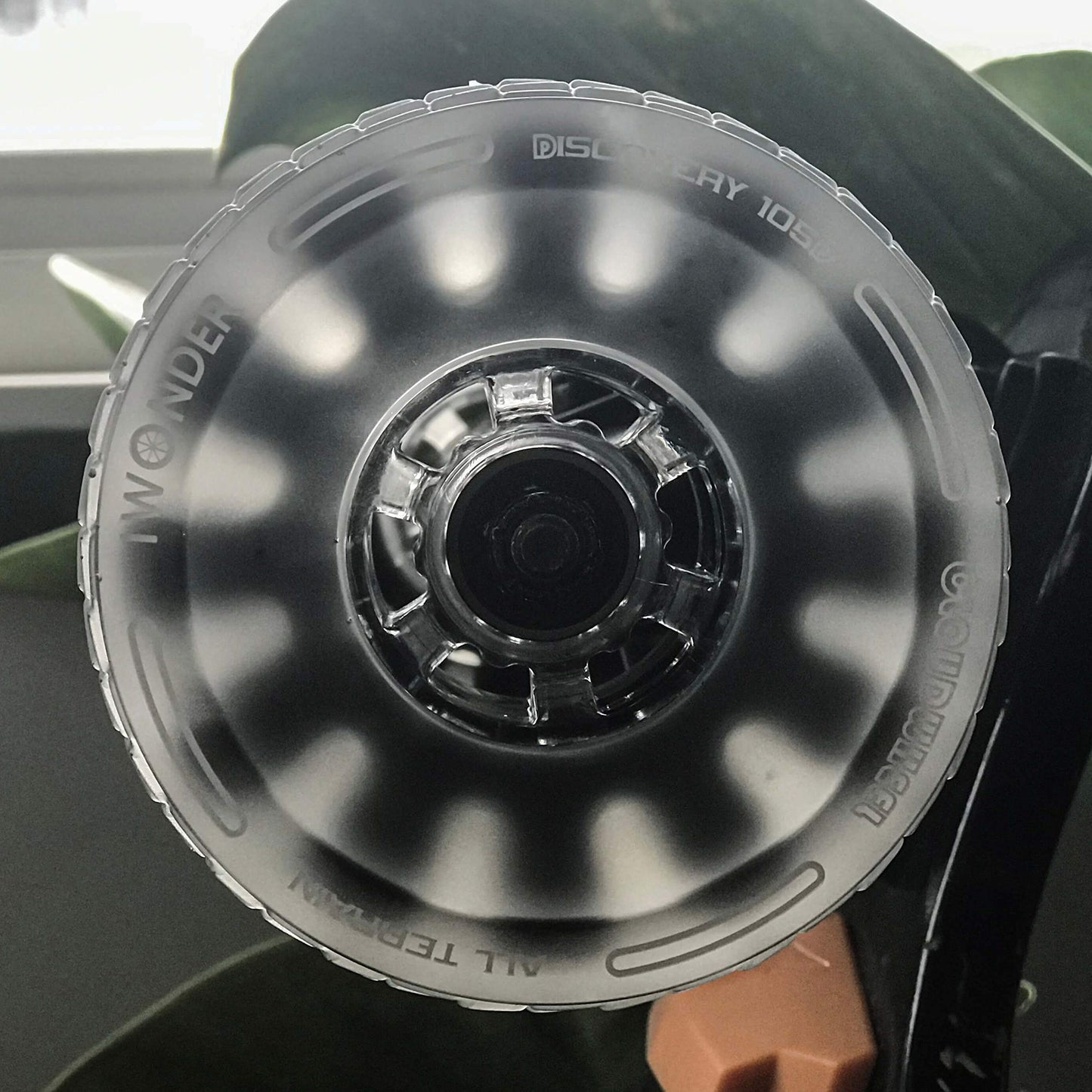 IWONDER Cloud Wheel 105mm Discovery Electric Skateboard Wheels Patented Damping Foam Core All Terrain Off Road 78A Translucent Urethane Longboard Wheels（Not Applicable to Hub Motor