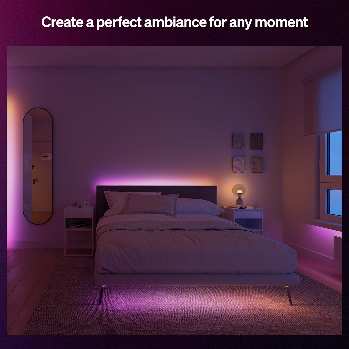 Hue Essential 5-Meter LED Strip Light, RGBIC, Vibrant Color and Ambiance, Flexible Indoor Lighting, Easy Installation, App and Voice Control, Compatible with Alexa, Google Assistant, and Apple Home