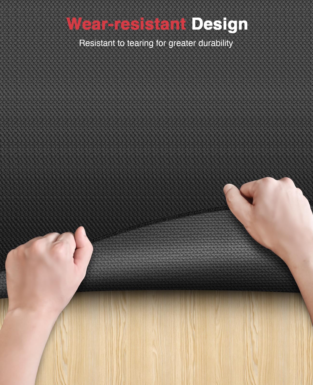 Redliro Treadmill Mat for Hardwood Floors, Exercise Equipment Mat, Non-Slip Ultra Durable Workout Mats High Density Jump Rope Exercise Bike Fitness Mat, Perfect for Exercise & Carpet Protection