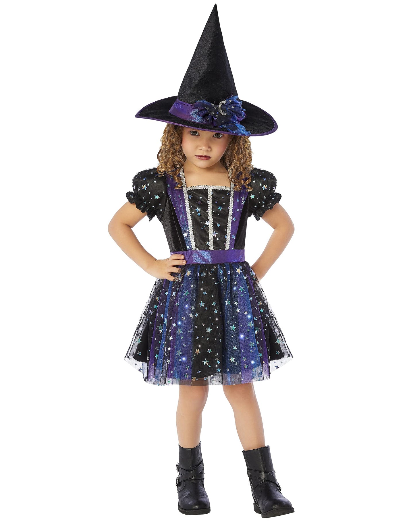 Spirit Halloween Toddler Enchanted Light-Up Witch Costume - 3-4T