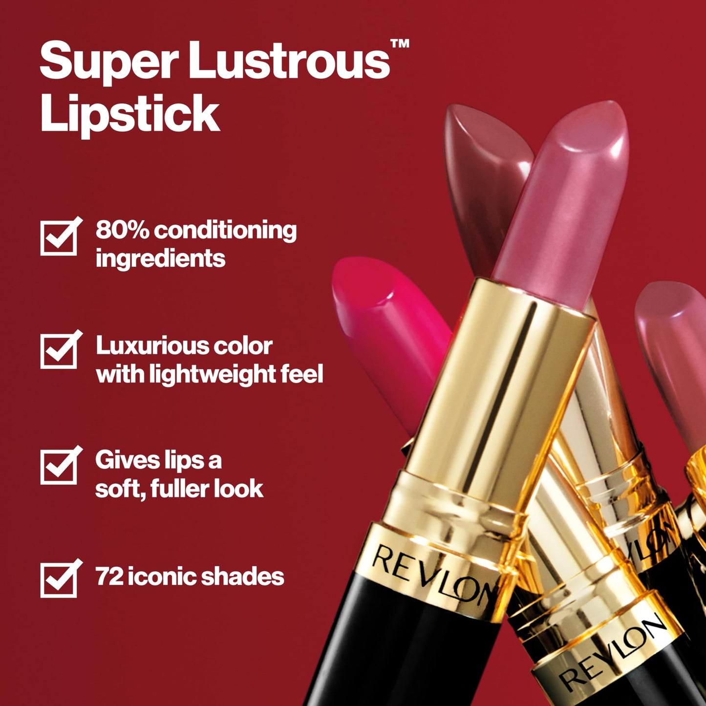Revlon Super Lustrous Lipstick 4.2g - 725 Love That Red