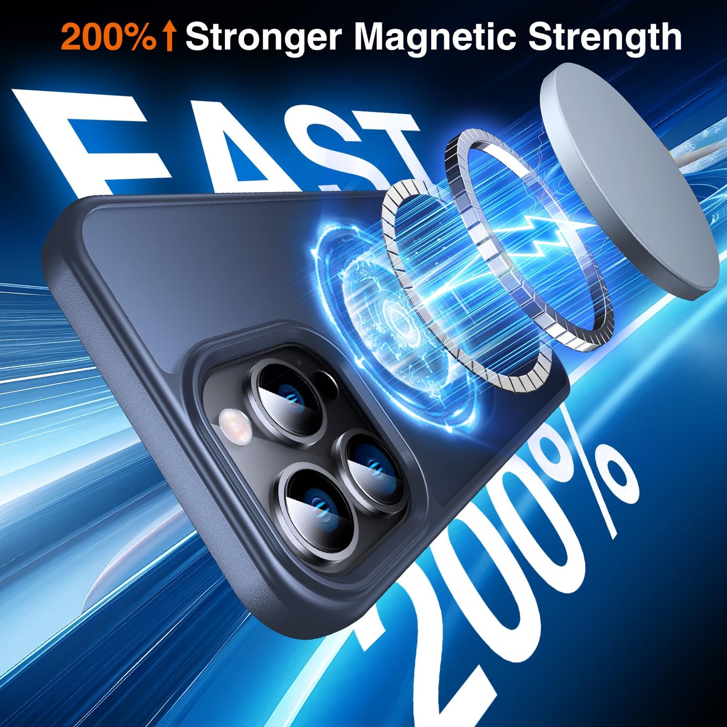 Chicfun 360 O-Ring Magstander For Iphone 14 Pro Case With Magnetic Kickstand Ring Holder [Compatible With Magsafe][360Rotate Sta