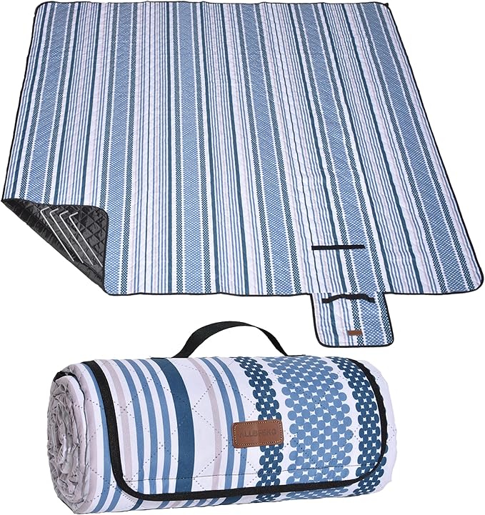 ALLBFENG Oversized Waterproof Picnic Mat, Dustproof Washable Outdoor Beach Mat. Suitable for Camping, Outdoor, Beach, Part...