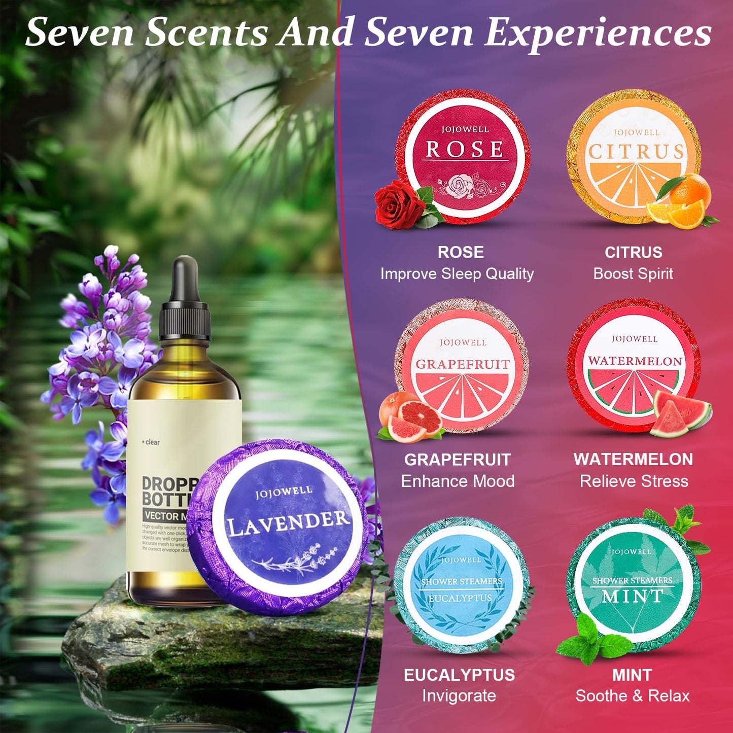 Shower Steamers Aromatherapy - 21Pcs Birthday Gifts for Women, Wife, Mom, Essential Oil, Nasal Relief, Self Care Home Spa Gifts for Women, Teacher Appreciation Gift for Her