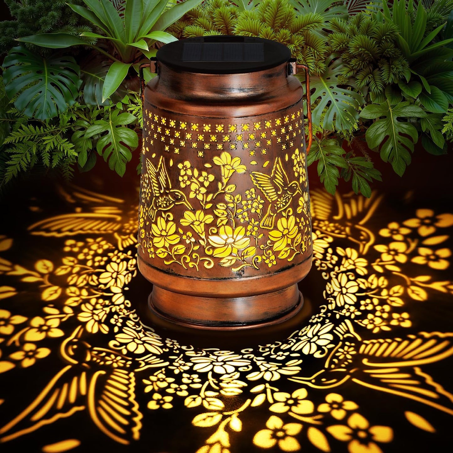 siruitong Solar Lantern Outdoor Lamp Waterproof Decorations Garden Decor, Christmas Birthday Gifts for Women, Mom, Grandma Decorative Garden, Yard, Patio, Lawn, Balcony Porch - Hummingbird