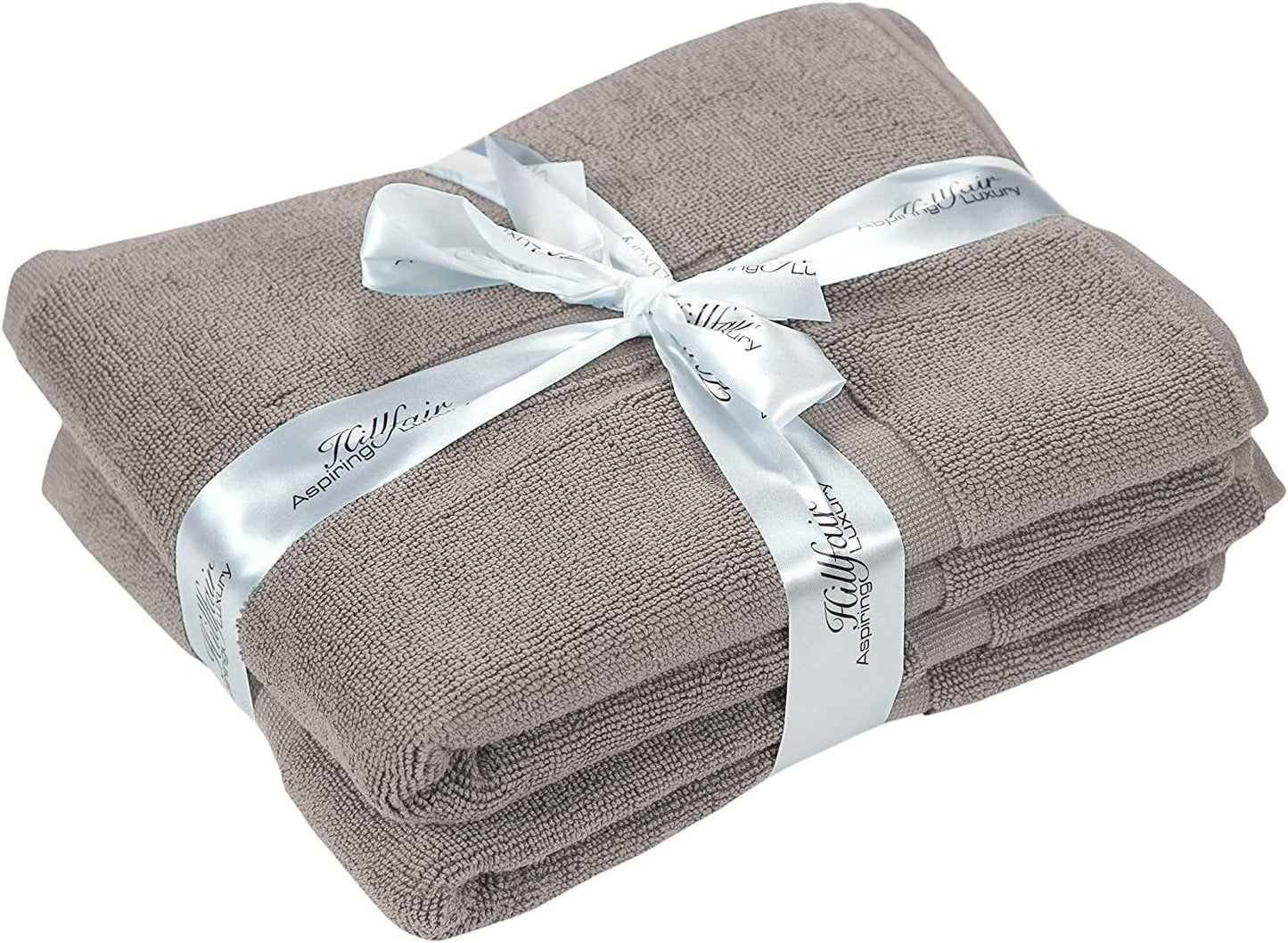 Hillfair Premium 600 GSM Cotton Bath Towel Set - 6 Piece, Machine Washable, Super Soft & Absorbent: 2 Bath, 2 Hand, 2 Washcloth - Stone Color