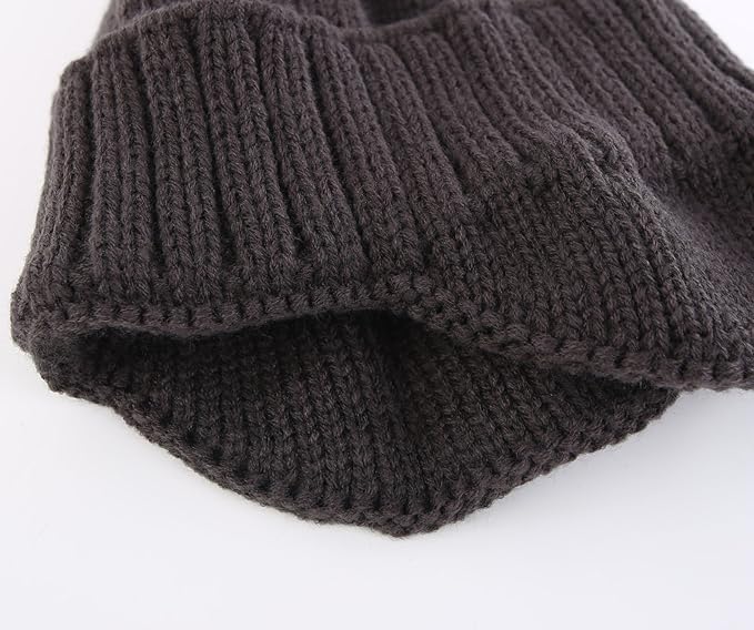 Home Prefer Mens Winter Hat Knit Earflap Hat Stocking Caps with Ears Beanie Hat