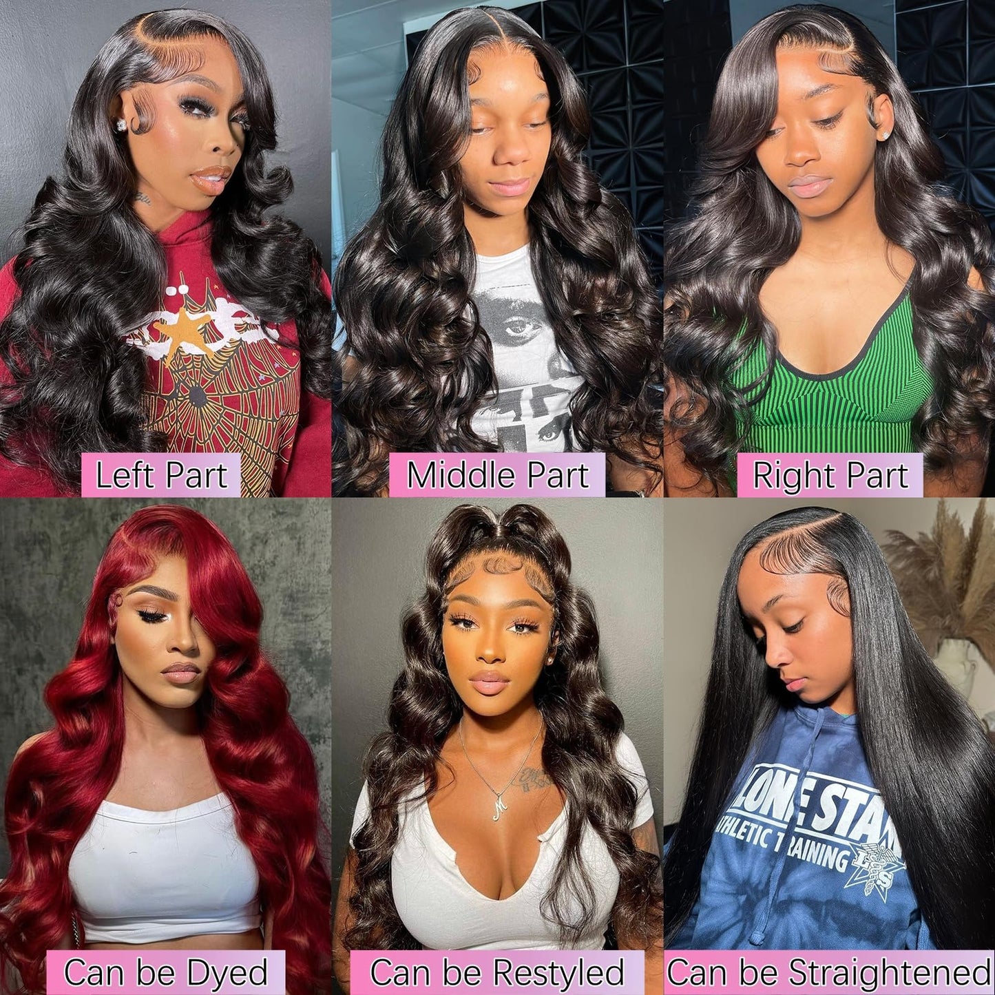 18 Inch Body Wave Lace Front Wigs Human Hair 13x6 Lace Front Wigs Human Hair 200 Density HD Lace Front Wigs Pre Plucked Glueless