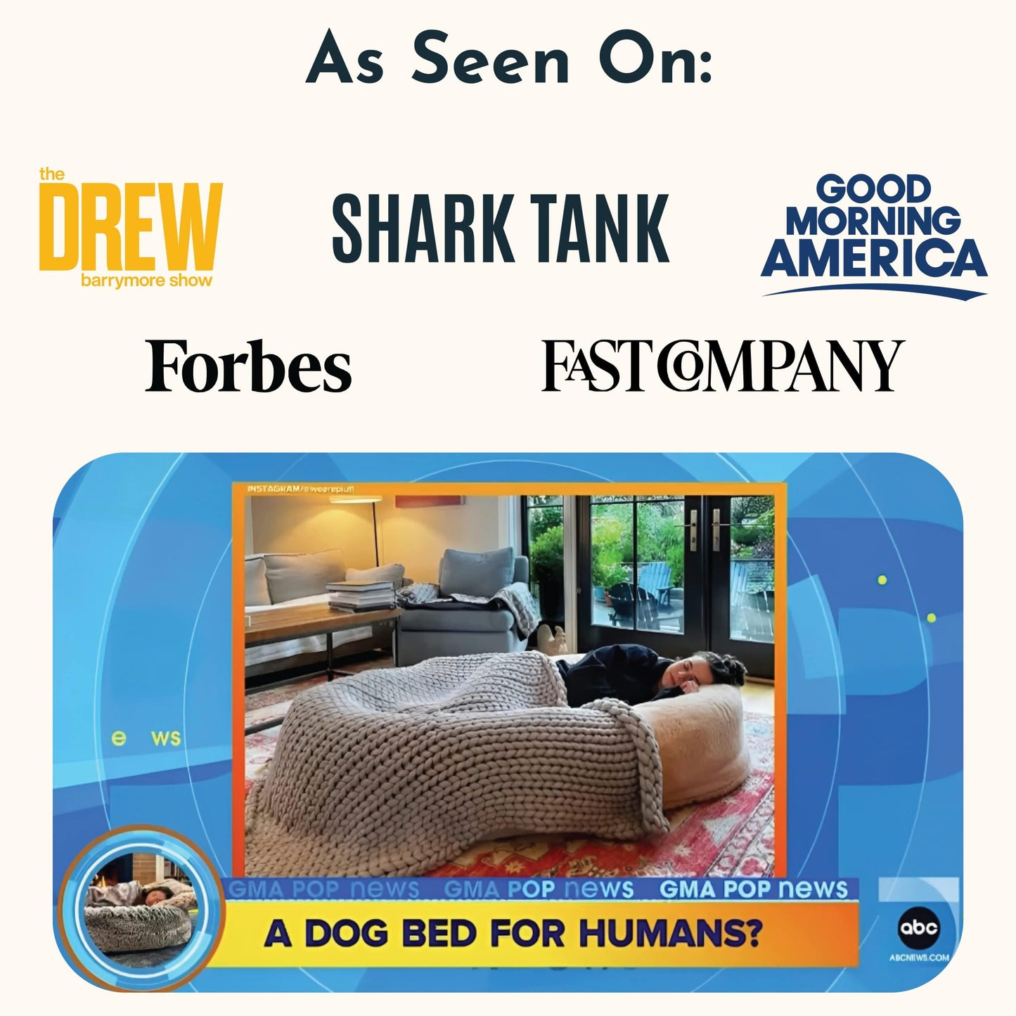 Plufl, The Original Human Dog Bed for Adults, Kids, and Pets. As Seen on Shark Tank. Comfy Plush Large Bean Bag with Memory Foam, Machine Washable, and Durable. Perfect nap and Floor Bed - Black