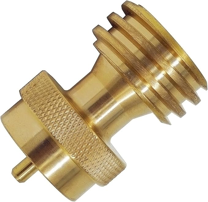 DOZYANT Steak Saver 20lb to 1lb Propane Tank Adapter for Disposable Throwaway Cylinder, Converter Universal 1 Pound / 16.4...