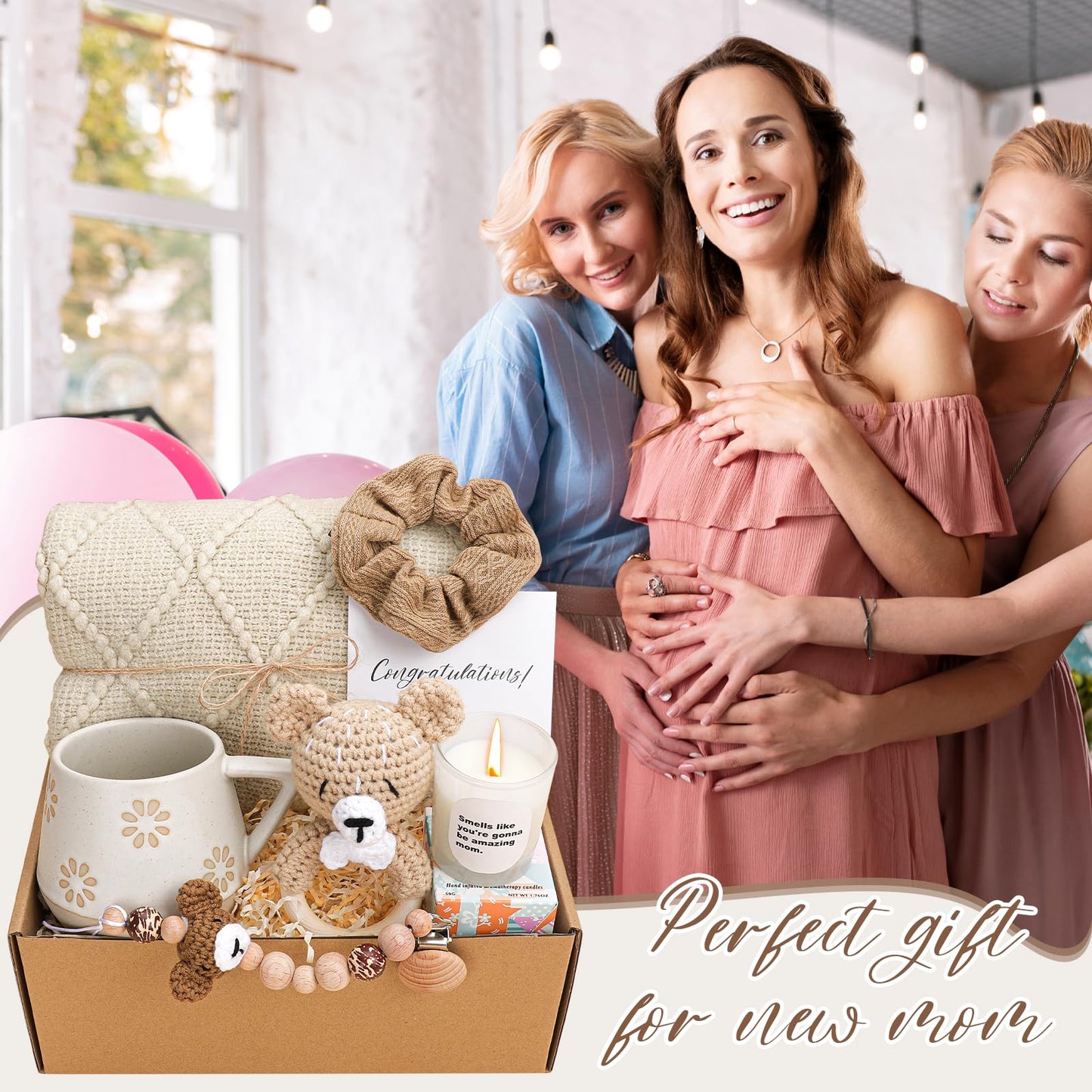 Elysirise New Mom Gifts,Gifts for New Mom,New Mom Gifts for Women,Baby Shower Gifts,Baby Boy Gifts,Pregnancy Gifts,Postpartum Gifts for Mom,New Mom Gift Basket After Birth,Gender Reveal Gifts