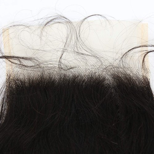 BTWTRY HD 5x5 Lace Closure Body Wave Pre Plucked Natural Hairline with Baby Hair Swiss Lace Closure Brazilian Virgin Human Hair Lightly Bleached Knots (18inch, Body Wave)