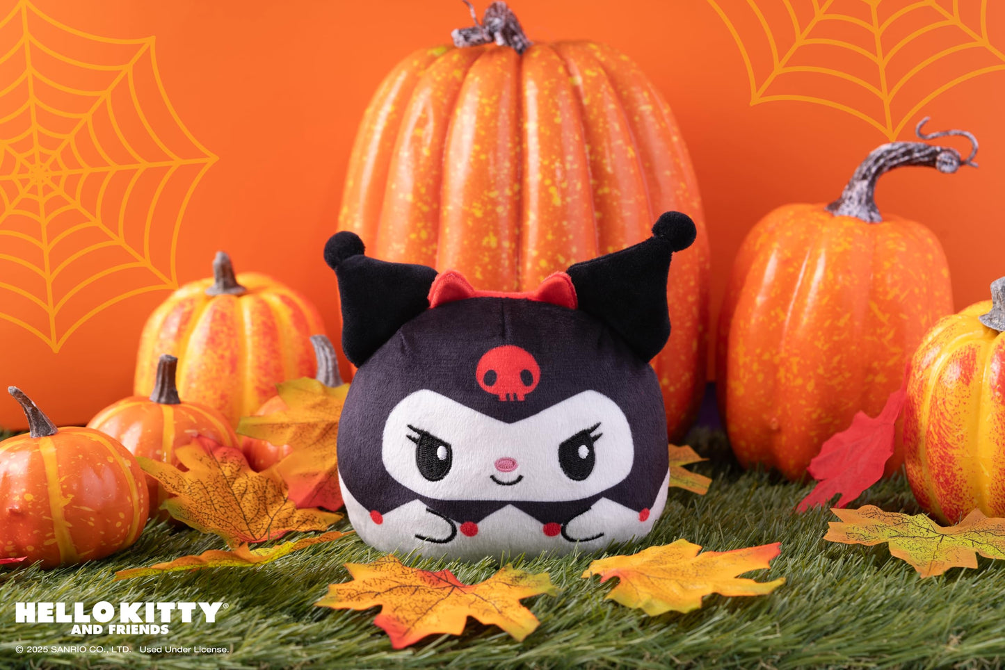 TeeTurtle My Melody and Kuromi Reversible 4" Halloween Plushie - Angel and Devil - Cute Kawaii Soft Stuffed Animal