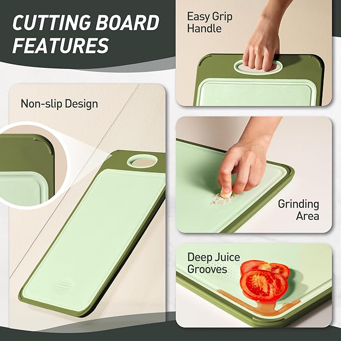 2 in 1 Stainless Steel Cutting Board with Handle Chopping Double Sided Mama Mommy Busy Mom Ever Christmas Xmas Birthday Law Step Stepmom Stepmother Who Have Everything Good Unique Useful Present