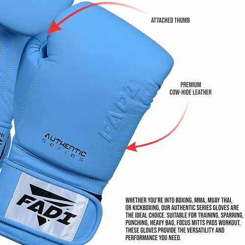 Fadi Sports A1 Pro Boxing Gloves - Genuine Cowhide Leather Training Gloves for Men & Women | Ideal for Boxing, Muay Thai, Kickboxing, MMA, Sparring & Heavy Bag Work