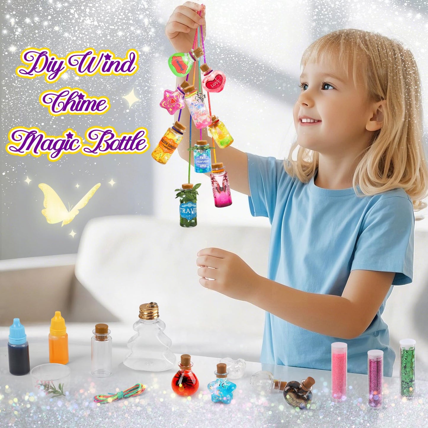 Potion Magic Kit for Kids, Creative Magic Fairy Arts and Crafts Kit Birthday Gifts Toys for Girls 6 7 8 9 10 11 12+ Year Old Boys Decorations Family Activities Party Favors