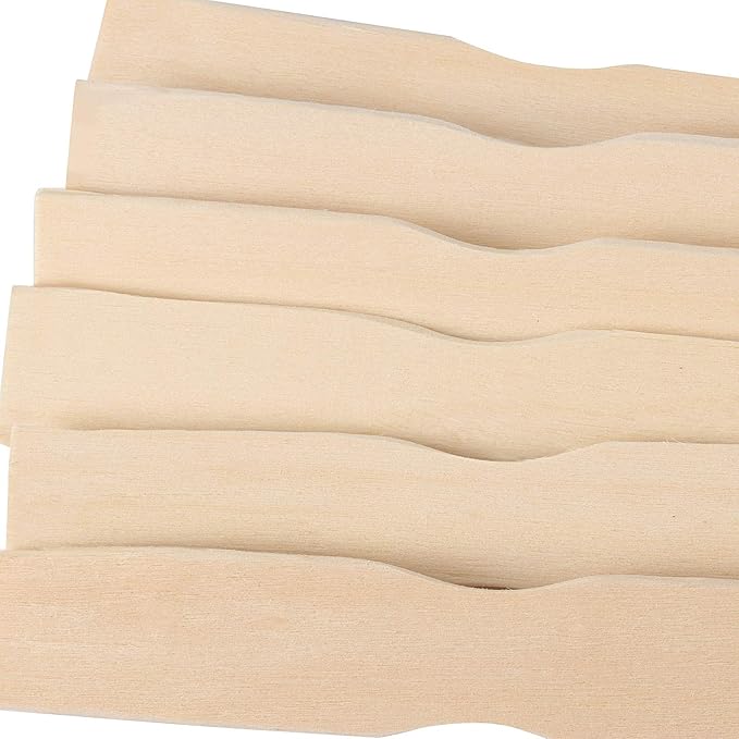 ZOENHOU 100 PCS 14 Inch Paint Sticks, Premium Wooden Paint Stir Waxing Mixing Sticks Bulk for Crafts Painting Crafting Resin Wood Paddle Hobby Projects Garden