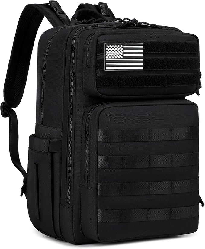 LORADI Dad Diaper Backpack, 34L Large Capacity with Stroller Buckles, Luggage Sleeve and 3 Insulated Pockets, Tactical Style