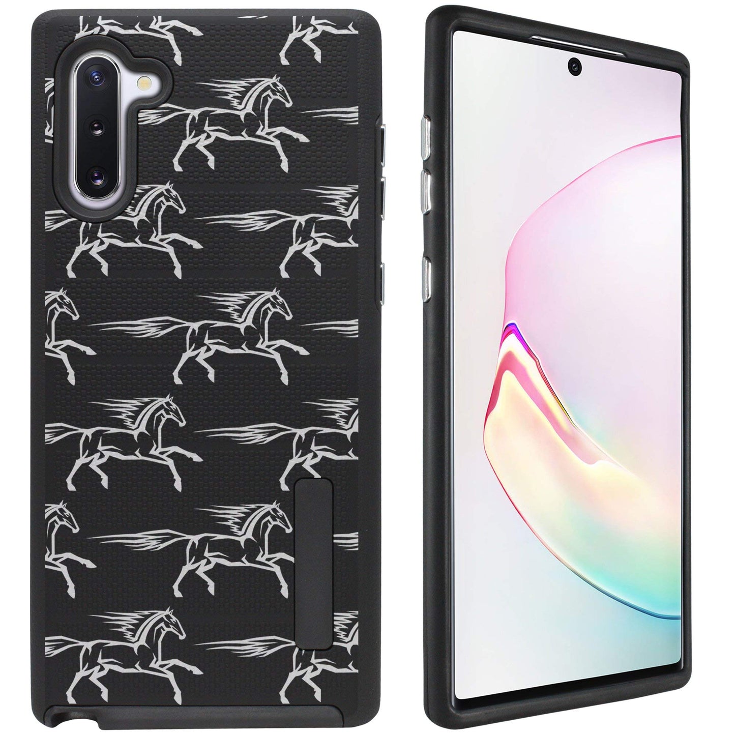 Casesondeck Case Compatible With Samsung Galaxy Note 10 (6.3) [Grip Tactical] Hybrid Design Case With Rubberized Exterior And Du