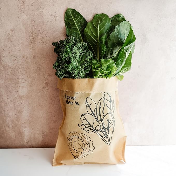 Reusable Beeswax Bags – Set of 3 Bread & Herb Storage Wraps – Waxed Cotton, Plastic-Free, Handmade in Chile by Tapper Bee