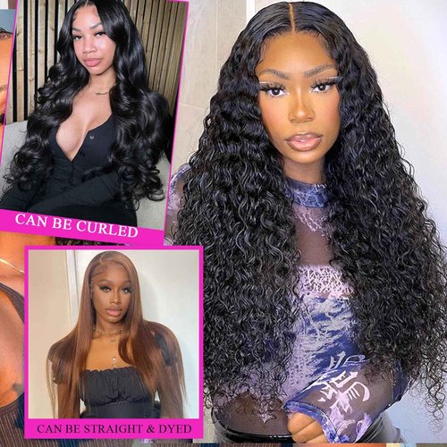 Curly Clip in Hair Extensions Real Human Hair 24inch 120g Invisible & Seamless 100% Brazilian Remy Human Extension Deep Wave Clip ins Extensions Double Weft 8 PCS with 20 Clips Natural Black