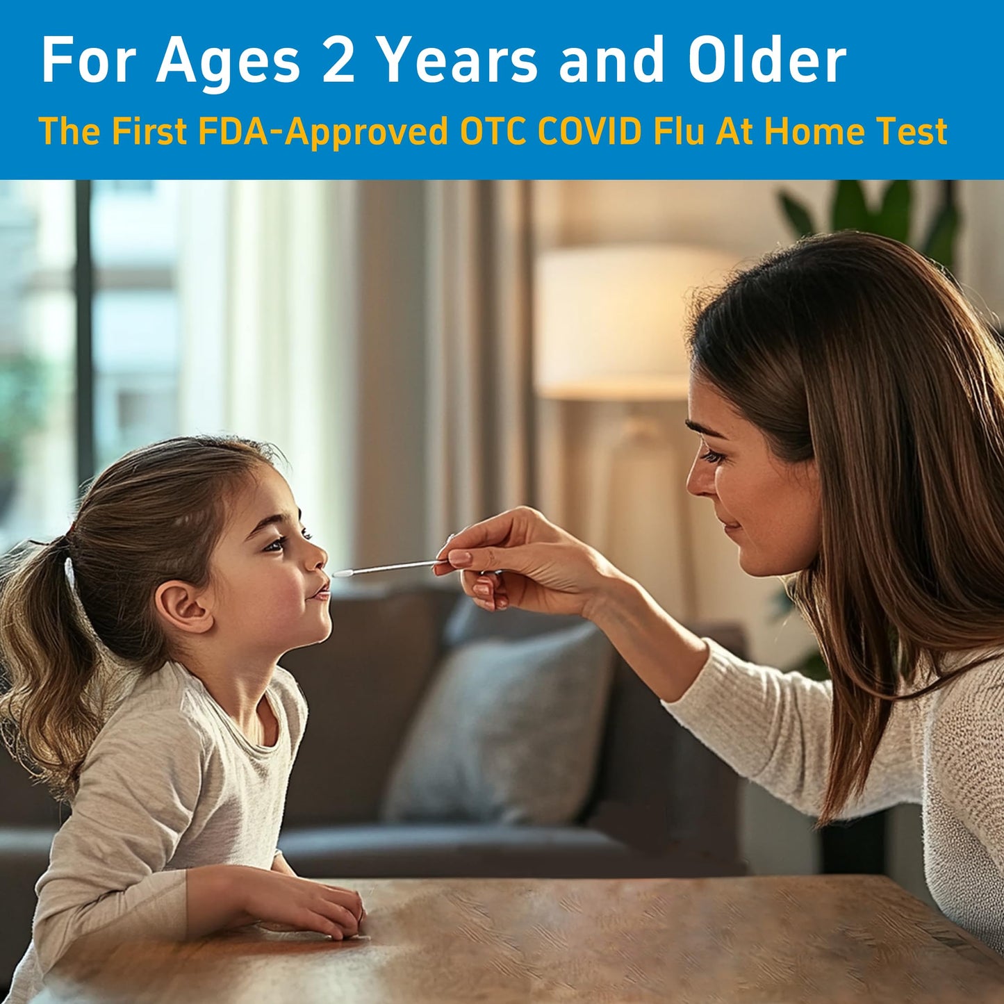 Healgen Rapid Check COVID-19, Flu A&B Antigen Test Kit, The First FDA Authorized OTC 3-in-1 Flu & COVID Home Test, Easy to Read Dual Windows, Results in 15 Mins, 5 Test