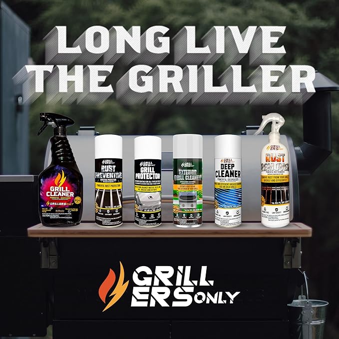 Grill Cleaner & Degreaser 35.2 fl oz | Heavy-Duty Cleaning Spray for BBQ Grills Griddles & Outdoor Kitchen Surfaces