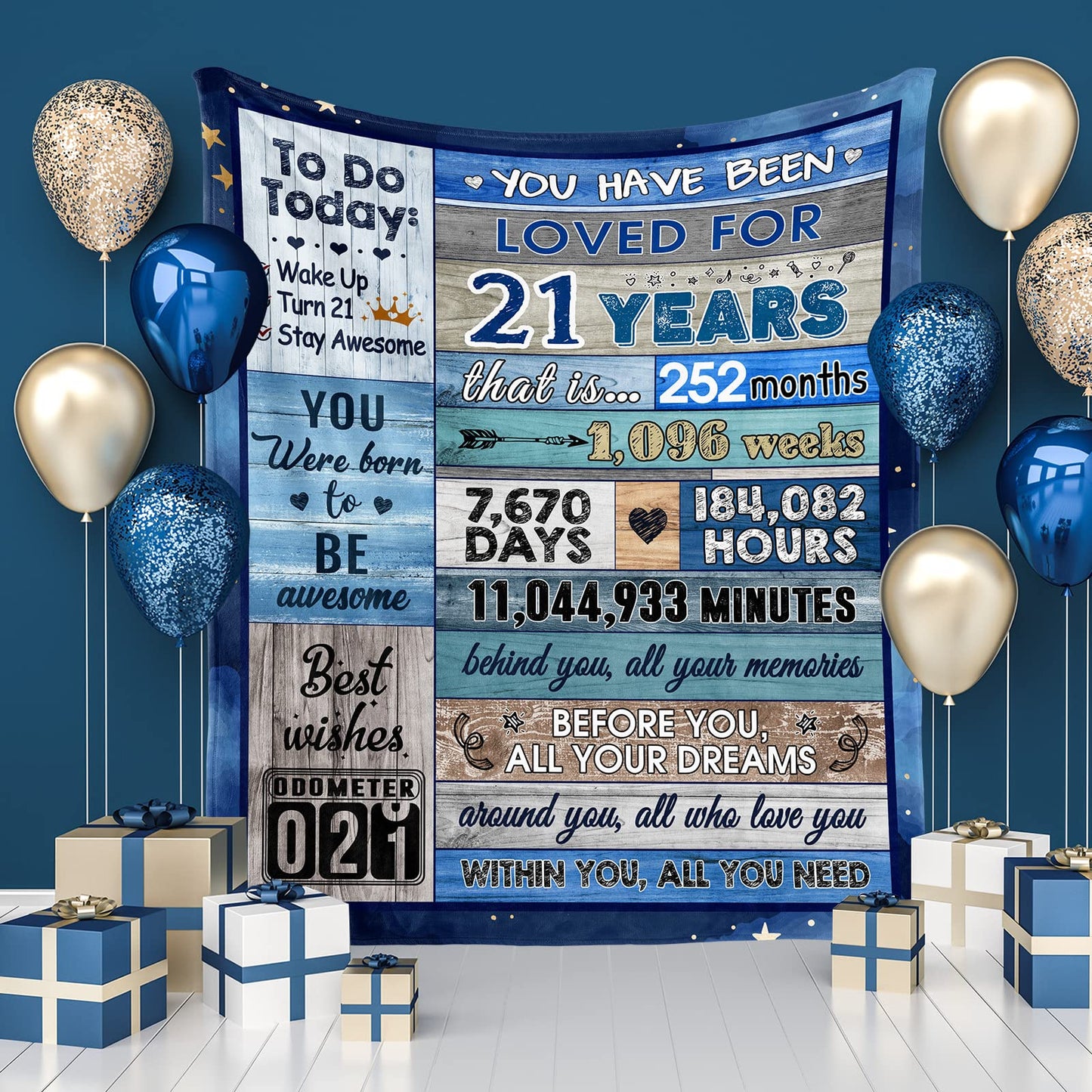 Budalagong 21st Birthday Gift with Gift Box, 21st Birthday Gifts for Him, 21 Year Old Birthday Gifts for Men Turning 21