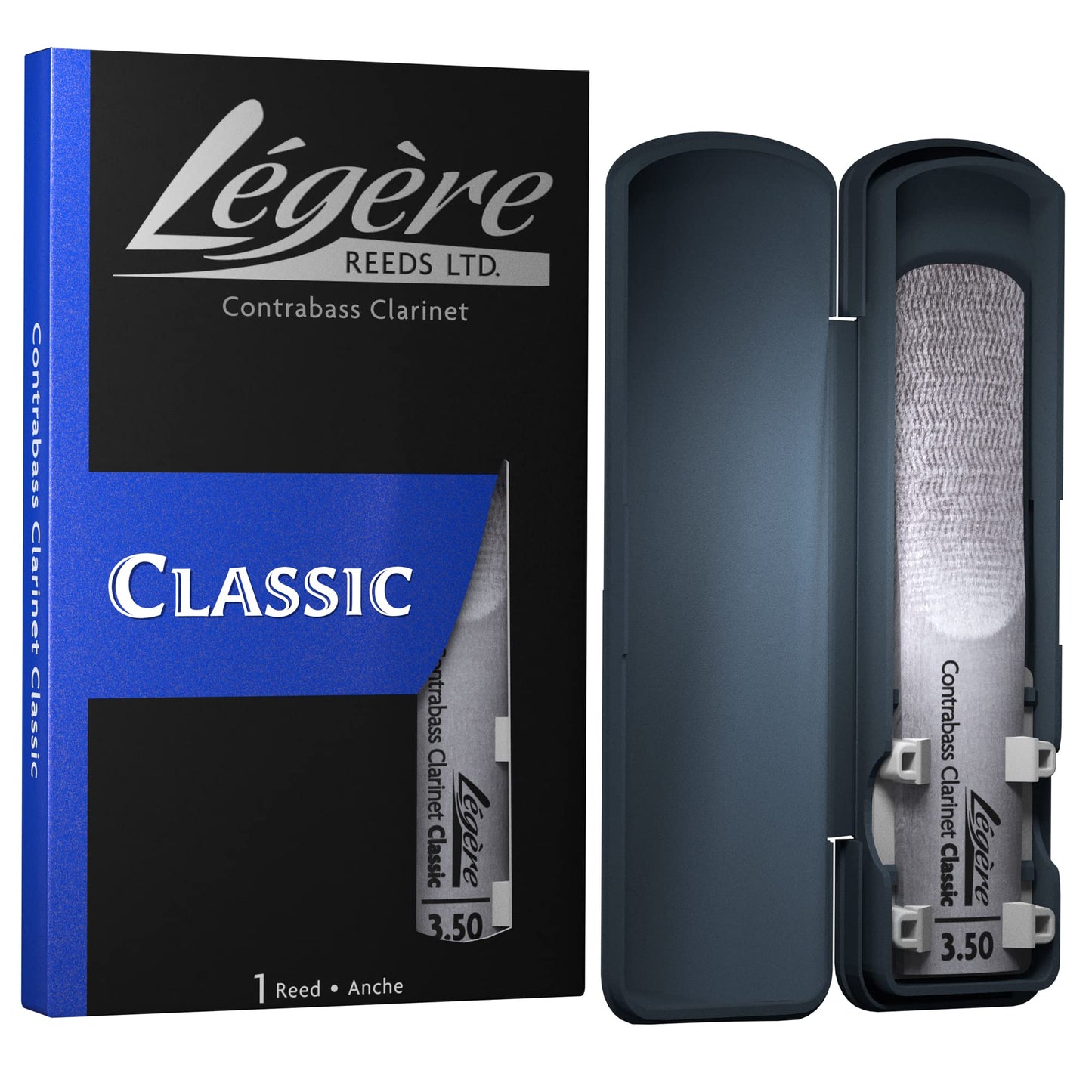 L  Gre Reeds - Contrabass Clarinet Reed, Classic, Strength 3.50 (Bbcb3.50) - Premium Synthetic Woodwind Reed