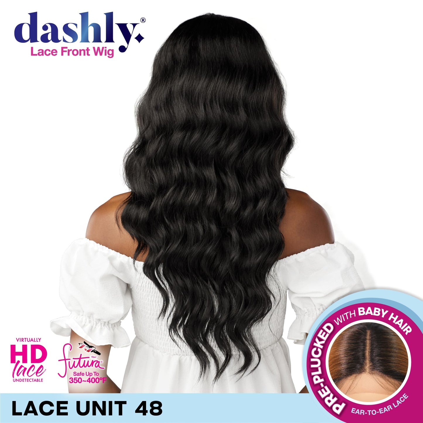 Sensationnel Dashly Lace Front Wig - Unit 48 Hand Tied Laceparting Ear to Ear Synthetic (BALAYAGEGOLD)