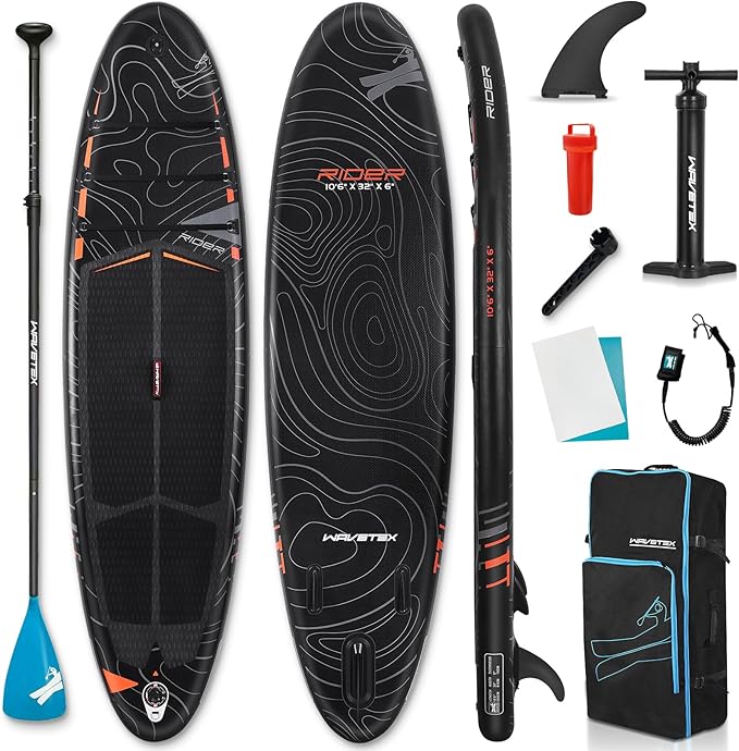 ANNTU Inflatable Paddle Board, Stand Up Paddleboard with SUP Camera Seat, Wide Stance, Blow Up Paddle Board, ISUP Backpac...