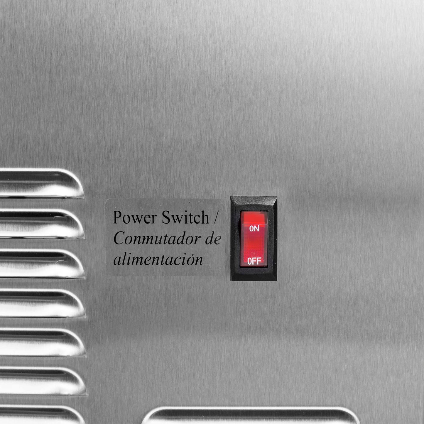 Maxx Ice MIM75 Commercial Ice Maker Machine, Stainless Steel Self-Contained Undercounter Design Makes Bullet Cubes with 25-Pound Storage, 75-lbs, Metallic