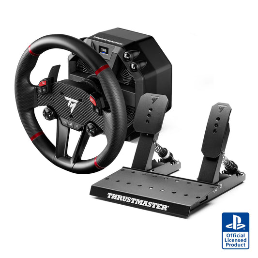 Thrustmaster T598 Racing Wheel for PS5, PS4 & PC - 5 Nm Direct Drive Steering Wheel with Pedals Set, Realistic Sim Driving Experience with Force Feedback