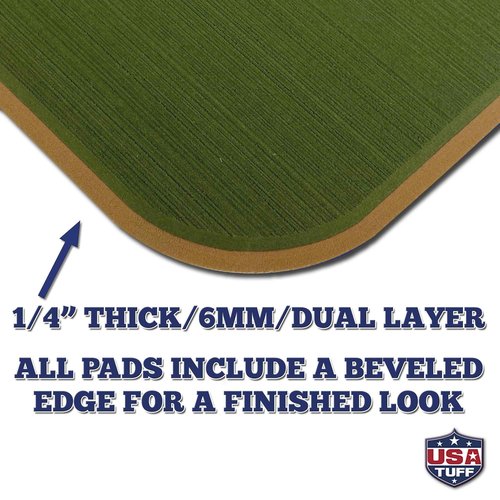 USATuff SeaDek EVA Mat Cooler Pad fits YETI 35 Tundra | Peel & Stick Application | Non Slip Comfort Accessories - Duck Solo Hunting Outdoorsman (OliveGreen-Mocha)