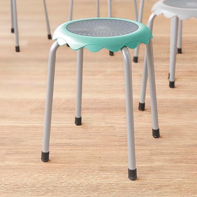 Back2School Express Blossom Stackable Stools, Flexible Seating, Contemporary, 8-Piece