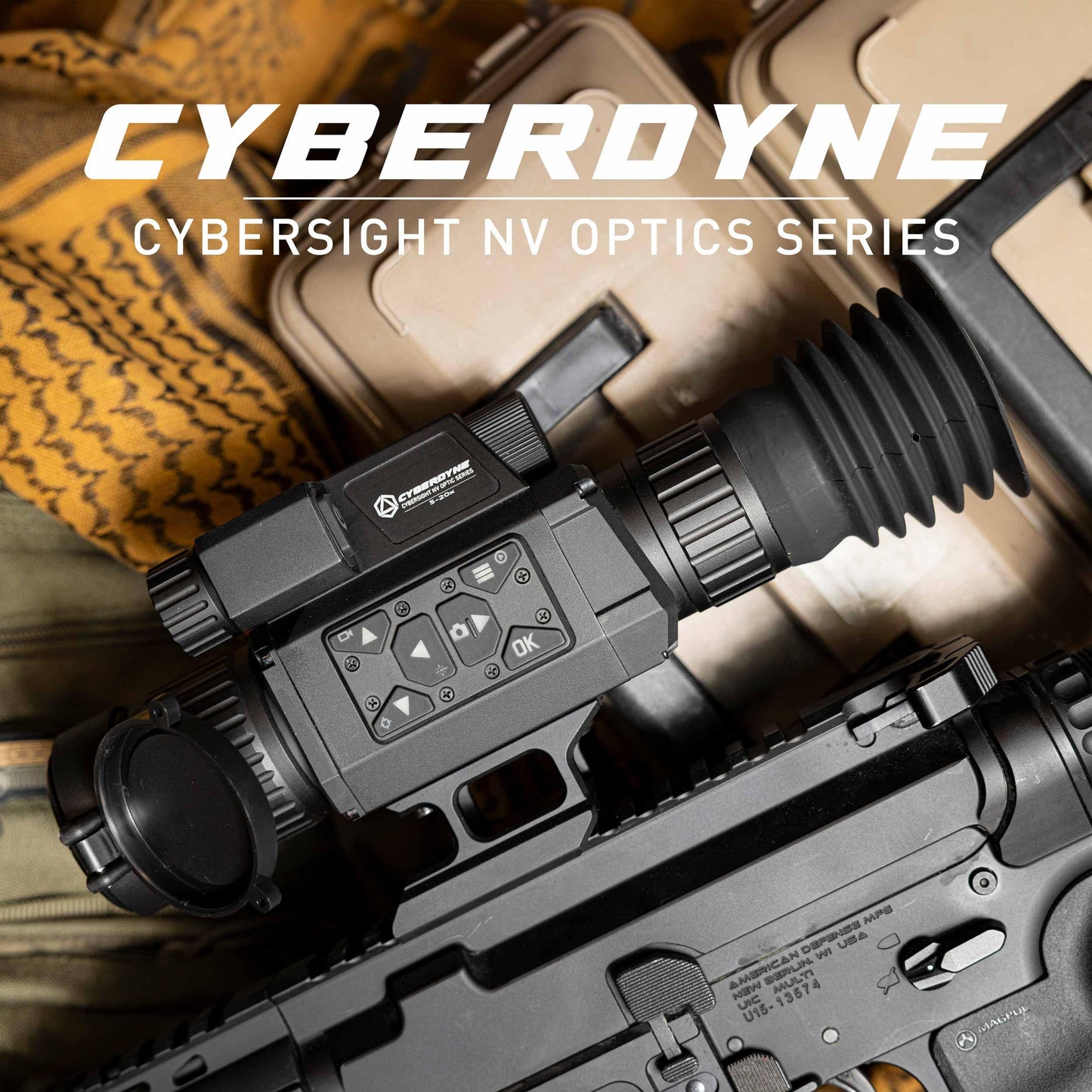 CyberDyne CyberSight 5-20x Digital Day | Night Vision Scope with HD 1080p Sensor, IR Illuminator, Video Recording