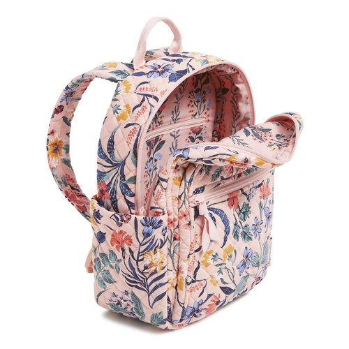 Vera Bradley Cotton Small Backpack, Paradise Coral