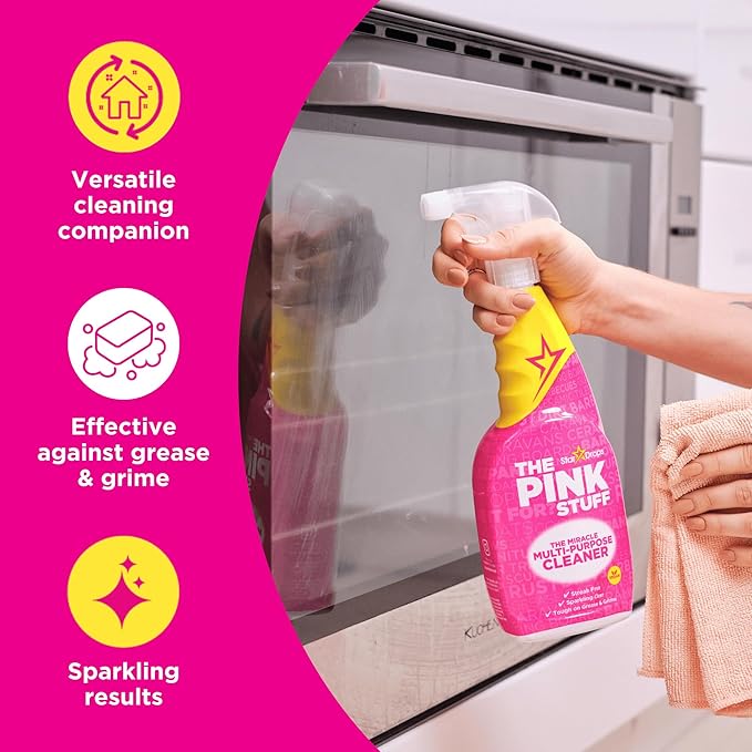 Stardrops - The Pink Stuff Miracle Multi-Purpose Cleaner – Removes Grease, Grime, and Stains on Kitchens, Bathrooms, Floors, and More (Pack of 2)