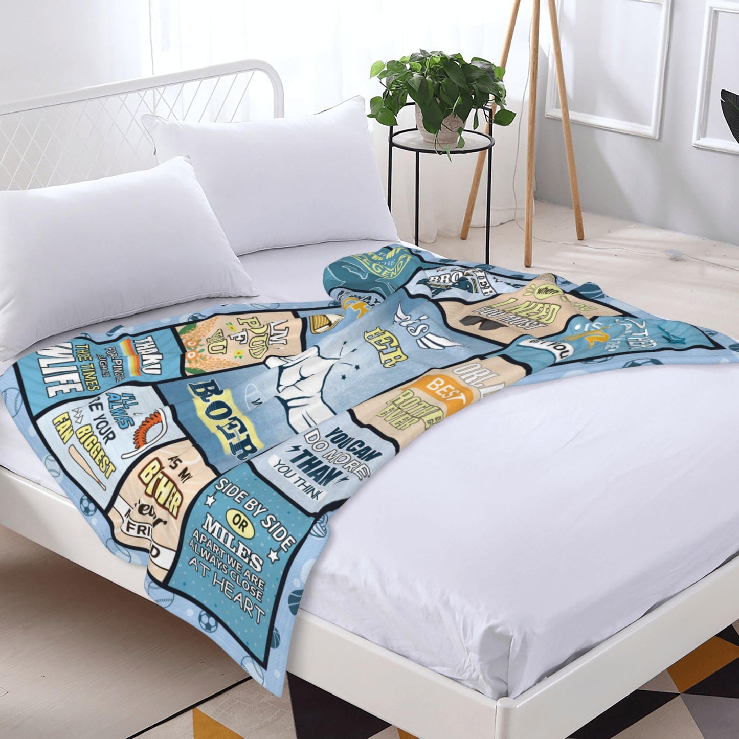 LekinGift Brother Gifts, Gifts for Brother from Brothers to My Brother's Blanket 60''x50'' Best Gift for Fathers Day Birthday Valentines Christmas Day Bday Present for Brothers, Bro Gift for Men