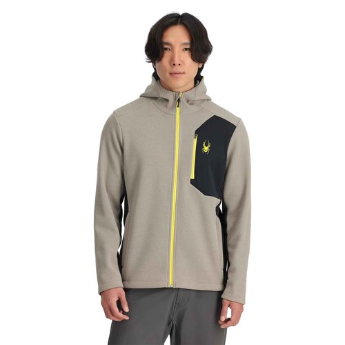 Spyder Men's Bandit Hooded Jacket Fleece Ski Base Layer Jacket