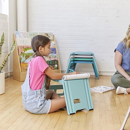 ECR4Kids Linking Stool Set, Flexible Seating, Contemporary, 4-Piece