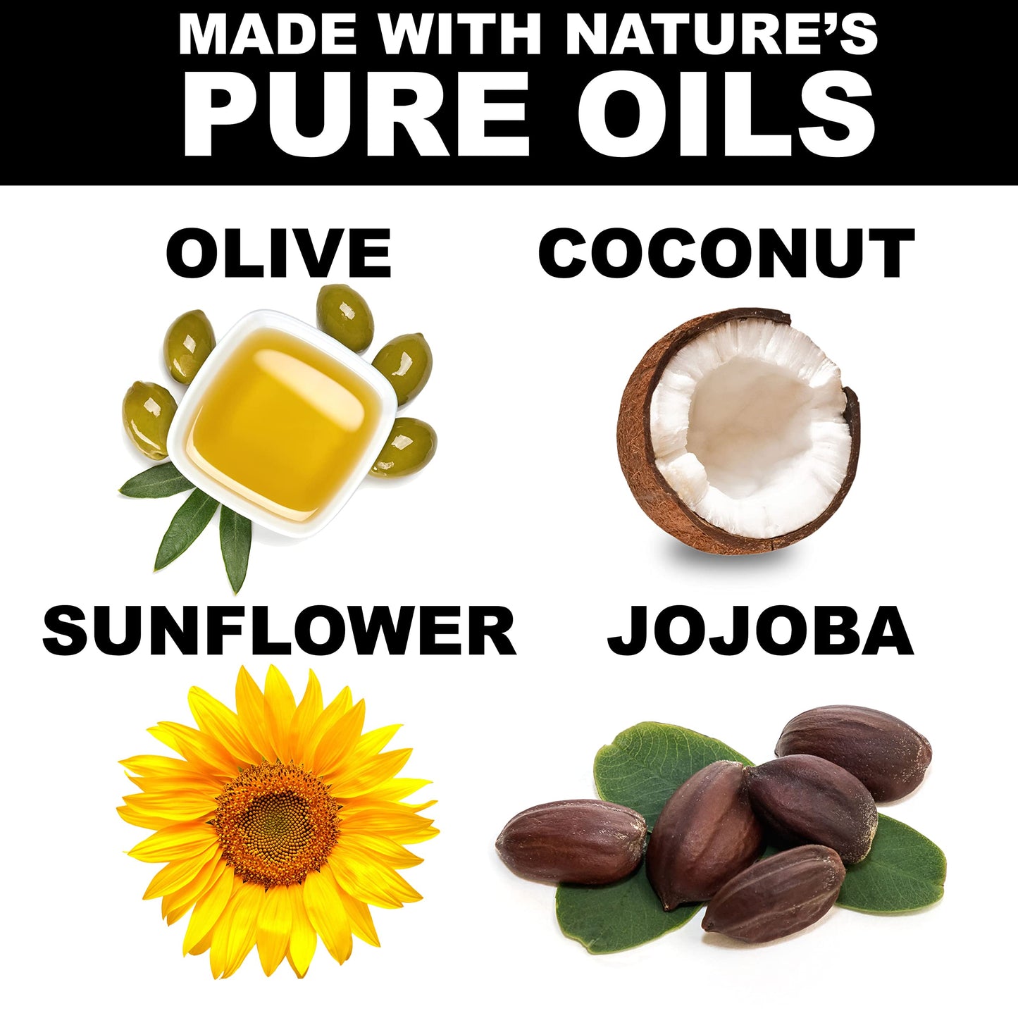 Beekeeper Made Natural Castile Soap, 32 fl oz | No Palm Oil, 8 Ingredients, Pure Olive, Coconut, & Sunflower Oils, GMO Free, For