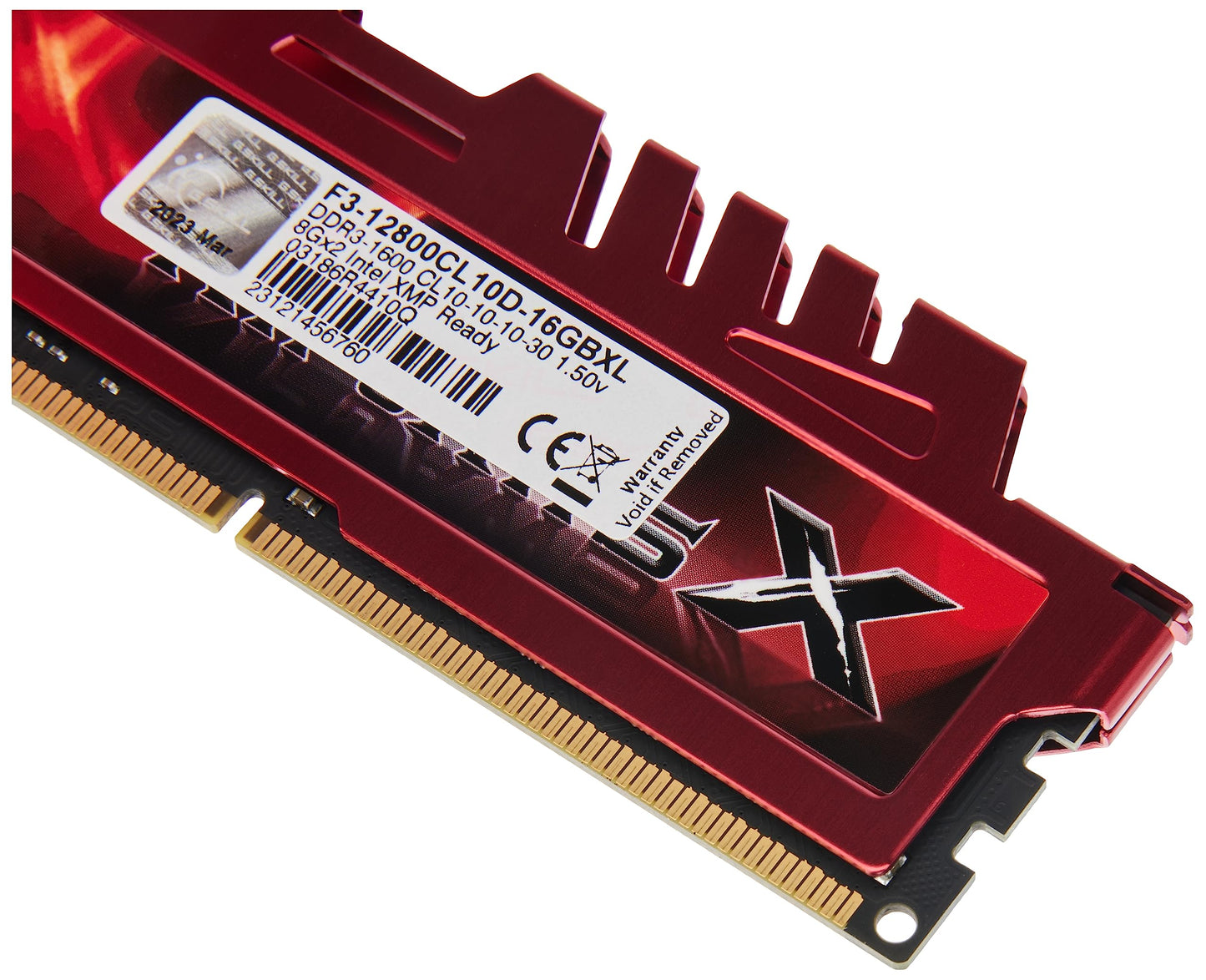 G.Skill Ripjawsx Series Ddr3 Ram (Xmp) 16Gb (2X8Gb) 1600Mt/S Cl10-10-10-30 1.50V Desktop Computer Memory U-Dimm (F3-12800Cl10D-1