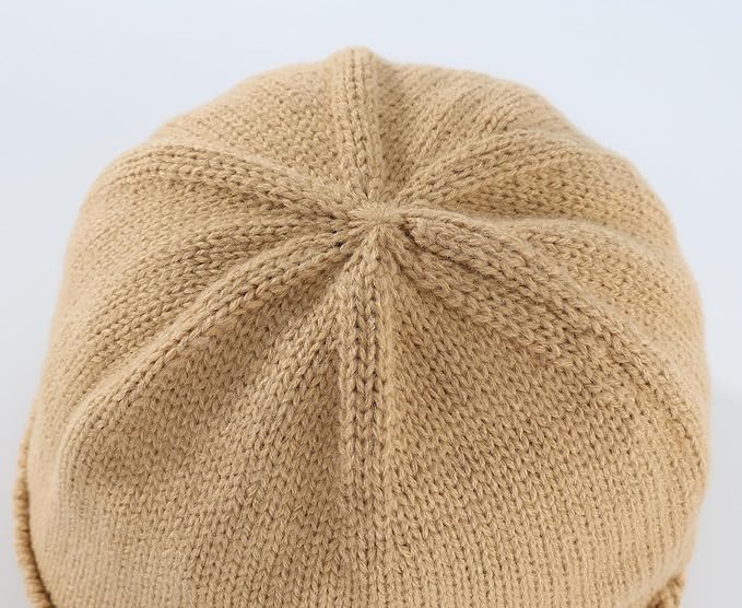 Home Prefer Mens Winter Hat Knit Earflap Hat Stocking Caps with Ears Beanie Hat