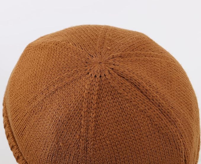 Home Prefer Mens Winter Hat Knit Earflap Hat Stocking Caps with Ears Beanie Hat