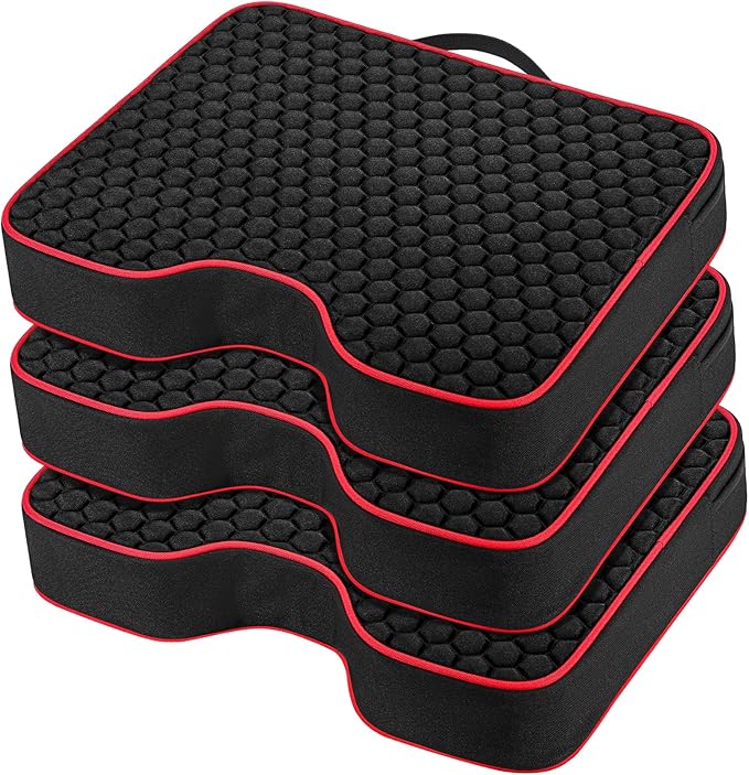 WIWODADI Stadium Seat Cushions - Portable Bleacher Cushions with 2.5" Extra Thick High-Density Foam and Massage Dots, Outdoor Fashion Seat Cushions for Sports Events, Travel, Camping, Chairs