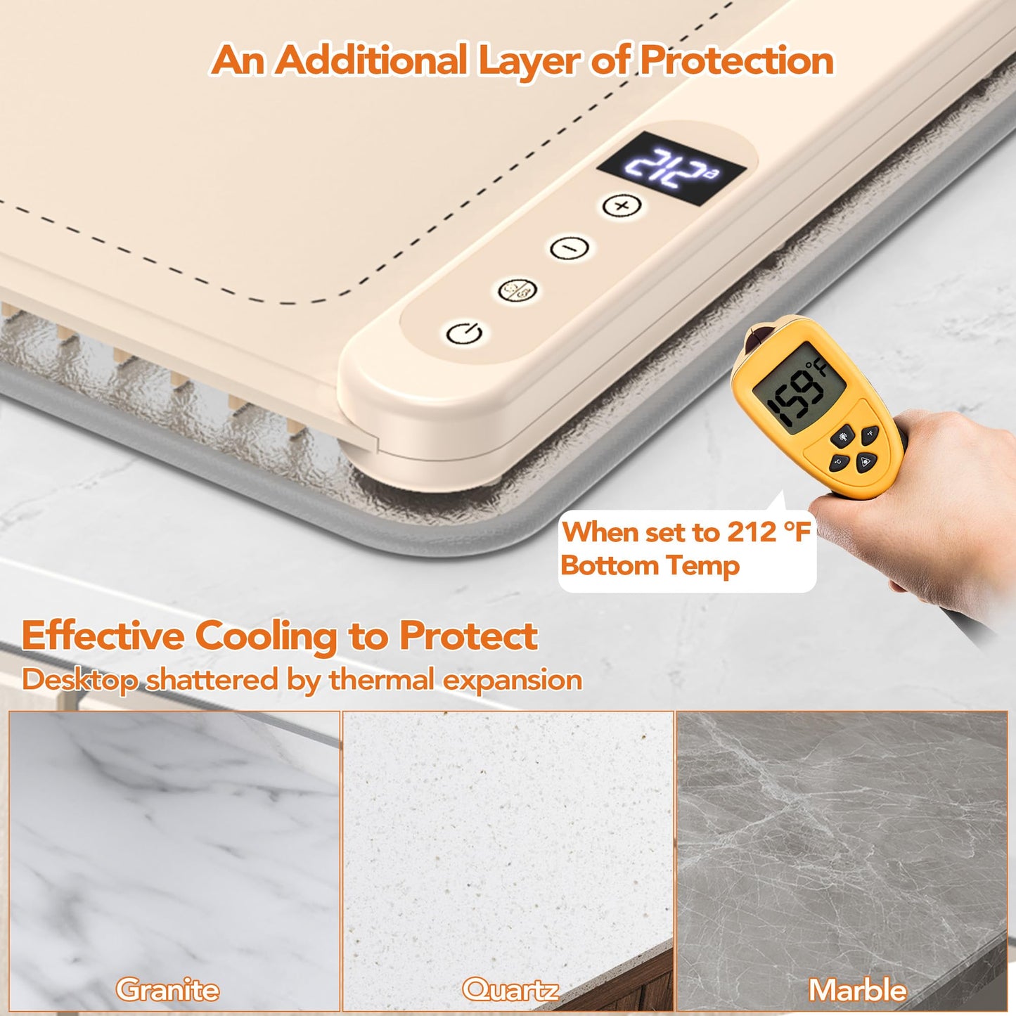 Warming Mat for Food, XXL 35"x16", Electric Warming Tray for Parties Buffet, Graphene 3S Rapid Full-Surface Heating Mat with 8 Level Adjustable Temp and 12 Hours Timer, Included Insulating Mat